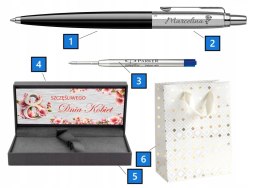 Długopis Parker Jotter Originals Black CT z Grawerem – Zestaw Prestige na Dzień Kobiet