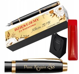 Parker IM Pióro z Grawerem i Tabliczką - ETUI PARKER PREZENT Podziękowanie