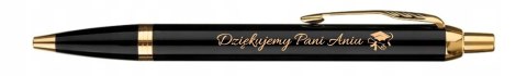 DŁUGOPIS PARKER IM ZŁOCONY GRAWER ELEGANCKI PREZENT PERSONALIZOWANY PUDEŁKO