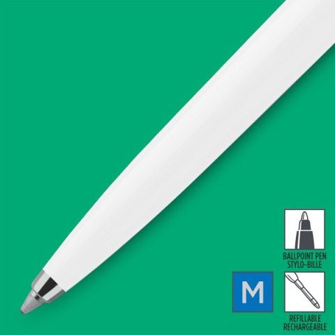 PARKER JOTTER BIAŁY ZESTAW PIÓRO DŁUGOPIS Z GRAWEREM TABLICZKĄ PIÓRNIKIEM