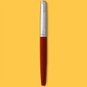 PARKER JOTTER CZERWONE PIÓRO Z GRAWEREM WYMAZYWACZ BIC I NABOJE Z TOREBKĄ