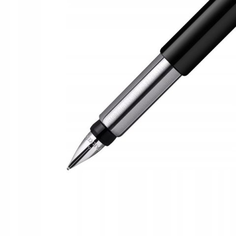 PARKER VECTOR CZARNE PIÓRO Z GRAWEREM WYMAZYWACZ BIC I NABOJE WRAZ TOREBKĄ
