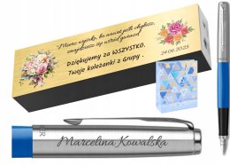 PIÓRO PARKER JOTTER NIEBIESKIE Z GRAWEREM TABLICZKĄ PREZENT NA PAMIĄTKĘ