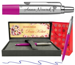 Parker Jotter Originals Magenta z Grawerem – Zestaw Prestige na Dzień Kobiet