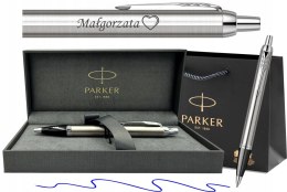 Długopis Parker IM Stal CT z Grawerem - Zestaw Prestige z Etui Parker