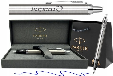 Długopis Parker IM Stal CT z Grawerem - Zestaw Prestige z Etui Parker
