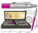 Długopis Parker Jotter Magenta z Grawerem w pudełku prestige z tabliczką na Pierwszą Komunię Prezent Komunia