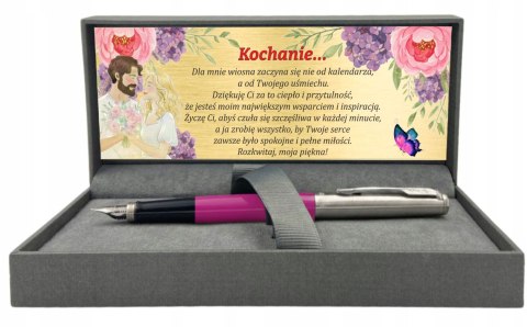 Parker Pióro Wieczne z Grawerem Jotter Różowe SUPER ZESTAW NA DZIEŃ KOBIET