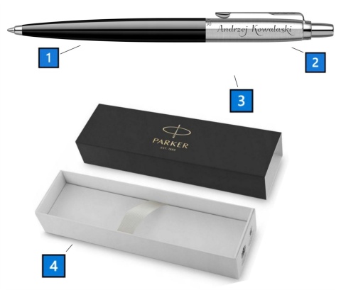 Długopis Parker Jotter Originals Czarny w Pudełku z Grawerem