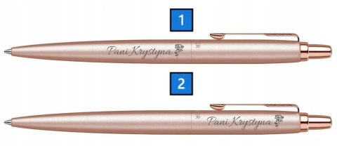 DŁUGOPIS PARKER JOTTER PINK GOLD Z GRAWEREM TABLICZKA DYPLOM A5 PREZENT DLA NAUCZYCIELA