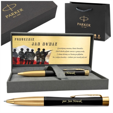 PARKER Długopis Urban Złocont GT z Grawerem Prezent dla Żołnierza