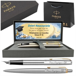 Parker Jotter GT pióro i długopis z grawerem – prezent na Dzień Nauczyciela