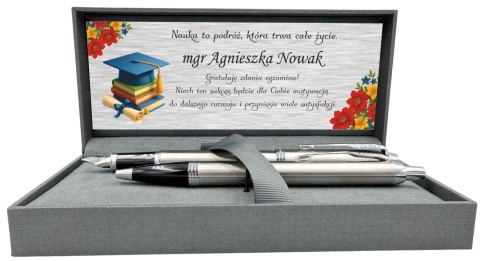 Karta gratulacyjna z motywem absolwenckim do zestawu Parker IM