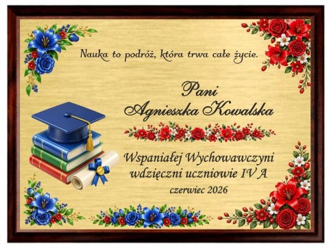 Zestaw Parker Jotter czarny pióro długopis z grawerem dyplom A5 prezent dla nauczyciela