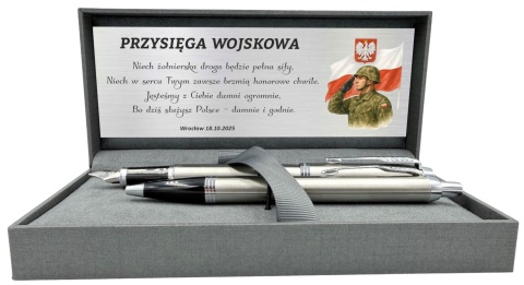 Zestaw Parker Im Stal Ct Z Grawerem Elegancki Prezent dla Strażaka