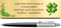 Czarny Jotter Originals i kartonowe pudełko z tabliczką