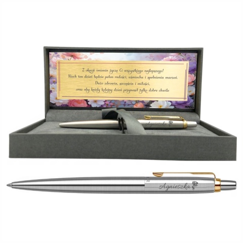 otwarte-pudelko.jpg	Długopis Parker Jotter Stainless Steel GT w otwartym pudełku Prestige z dedykacją