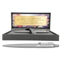 Długopis Parker Jotter Stainless Steel CT z grawerem i tabliczką — pudełko Prestige