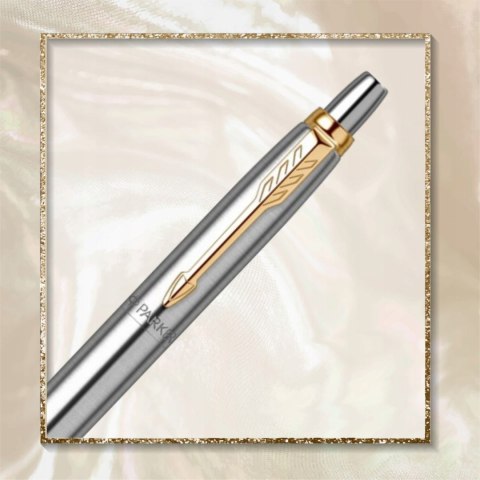 Długopis żelowy Parker Jotter Stainless Steel G z grawerem i tabliczką w pudełku