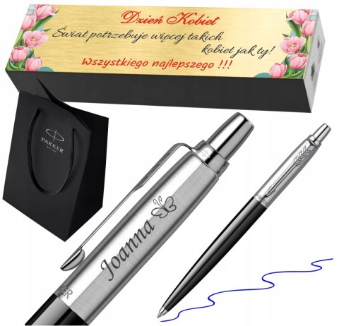 DŁUGOPIS PARKER JOTTER CZARNY Z GRAWEREM i TABLICZKĄ W PUDEŁKU PARKER DŁUGOPIS PARKER JOTTER CZARNY Z GRAWEREM i TABLICZKĄ W PUDEŁKU PARKER