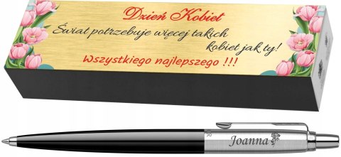 DŁUGOPIS PARKER JOTTER CZARNY Z GRAWEREM i TABLICZKĄ W PUDEŁKU PARKER DŁUGOPIS PARKER JOTTER CZARNY Z GRAWEREM i TABLICZKĄ W PUDEŁKU PARKER