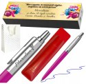 DŁUGOPIS PARKER JOTTER MAGENTA Z GRAWEREM ZESTAW Z TABLICZKĄ I ETUI