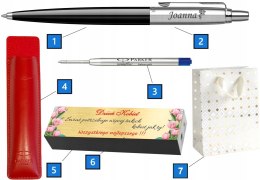 DŁUGOPIS PARKER JOTTER ORIGINALS CZARNY Z GRAWEREM ETUI I TABLICZKA