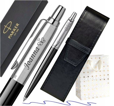 DŁUGOPIS PARKER JOTTER ORIGINALS CZARNY Z GRAWEREM I ETUI CZARNE NA PASEK DŁUGOPIS PARKER JOTTER ORIGINALS CZARNY Z GRAWEREM I ETUI CZARNE NA PASEK