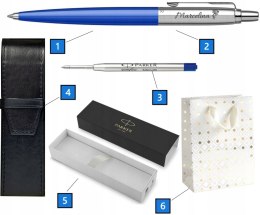 DŁUGOPIS PARKER JOTTER ORIGINALS NIEBIESKI Z GRAWEREM I ETUI CZARNE