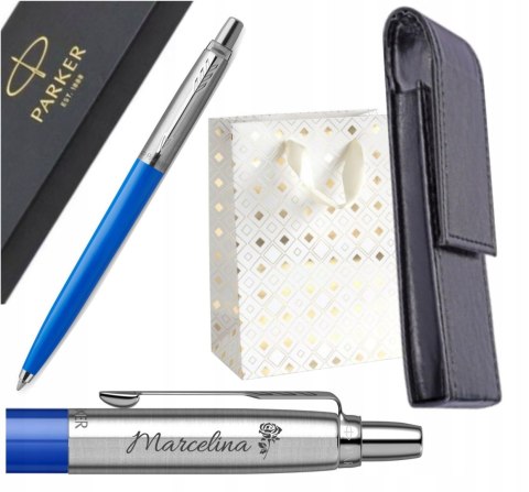 DŁUGOPIS PARKER JOTTER ORIGINALS NIEBIESKI Z GRAWEREM I ETUI NA MAGNES