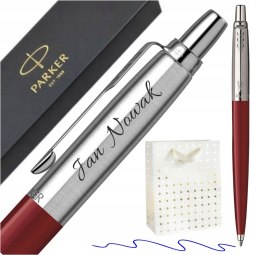 DŁUGOPIS PARKER JOTTER ORYGINALS CZERWONY Z GRAWEREM TOREBKA