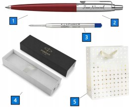 DŁUGOPIS PARKER JOTTER ORYGINALS CZERWONY Z GRAWEREM TOREBKA