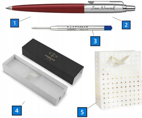 DŁUGOPIS PARKER JOTTER ORYGINALS CZERWONY Z GRAWEREM TOREBKA DŁUGOPIS PARKER JOTTER ORYGINALS CZERWONY Z GRAWEREM TOREBKA
