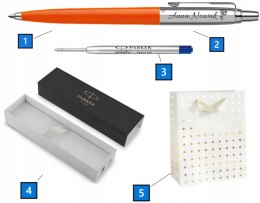 DŁUGOPIS PARKER JOTTER ORYGINALS POMARAŃCZOWY Z GRAWEREM i TOREBKĄ