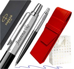 Długopis Parker Jotter CT CZARNY Z GRAWEREM I ETUI CZERWONE NA PREZENT