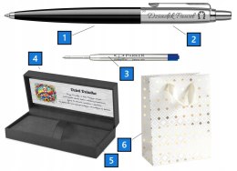 Długopis Parker Jotter Czarny Originals z Grawerem Tabliczka NA IMIENINY