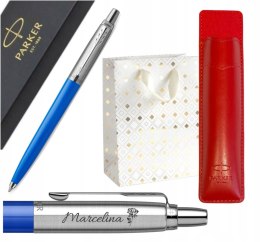 Długopis Parker Jotter Niebieski z Grawerem i ETUI CZERWONE PARKER