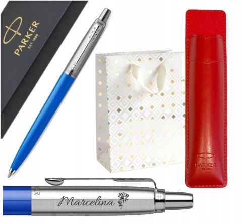 Długopis Parker Jotter Niebieski z Grawerem i ETUI CZERWONE PARKER Długopis Parker Jotter Niebieski z Grawerem i ETUI CZERWONE PARKER