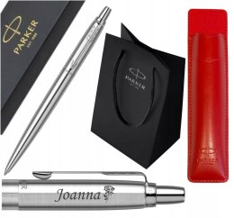 Długopis Parker Jotter STAL CT Z GRAWEREM I ETUI CZERWONE PARKER NA PREZENT