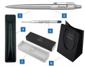 Długopis Parker Jotter STALOWY CT Z GRAWEREM WRAZ Z ETUI CZARNE PARKER