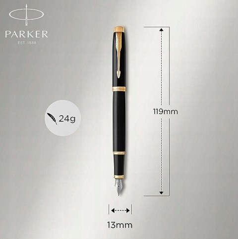 PIÓRO WIECZENE ZE ZŁOCENIAMI CZARNY PARKER IM Z GRAWEREM I TABLICZKĄ PIÓRO WIECZENE ZE ZŁOCENIAMI CZARNY PARKER IM Z GRAWEREM I TABLICZKĄ