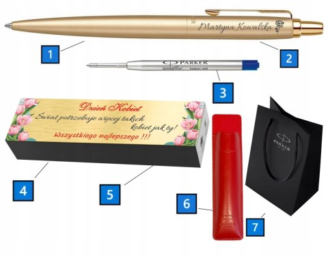 ZESTAW DŁUGOPIS PARKER JOTTER GOLD Z GRAWEREM I TABLICZKĄ NA PREZENT ZESTAW DŁUGOPIS PARKER JOTTER GOLD Z GRAWEREM I TABLICZKĄ NA PREZENT