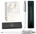DŁUGOPIS PARKER JOTTER BIAŁY PREZENT NA KOMUNIĘ ZESTAW Z ETUI + GRAWER