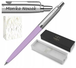 DŁUGOPIS PARKER JOTTER LILAC PASTEL ORYGINALS Z GRAWEREM TOREBKA OZDOBNA