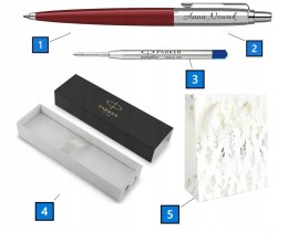 DŁUGOPIS PARKER JOTTER ORYGINALS CZERWONY Z GRAWEREM TOREBKA OZDOBNA