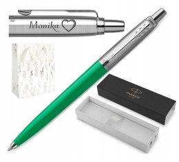 DŁUGOPIS PARKER JOTTER ORYGINALS ZIELONY Z GRAWEREM TOREBKA OZDOBNA