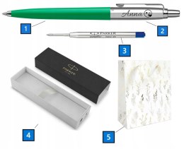 DŁUGOPIS PARKER JOTTER ORYGINALS ZIELONY Z GRAWEREM TOREBKA OZDOBNA