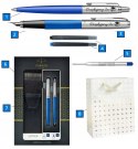 DŁUGOPIS PIÓRO PARKER ZESTAW JOTTER NIEBIESKI Z PIÓRNIIEM GRAWEREM PREZENT