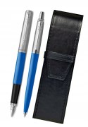DŁUGOPIS PIÓRO PARKER ZESTAW JOTTER NIEBIESKI Z PIÓRNIIEM GRAWEREM PREZENT