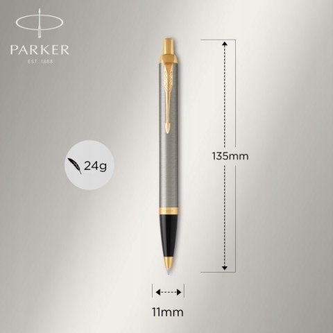 Długopis Parker IM STAL GT ETUI PRESTIGE Z GRAWEREM, TABLICZKĄ I TOREBKĄ Długopis Parker IM STAL GT ETUI PRESTIGE Z GRAWEREM, TABLICZKĄ I TOREBKĄ